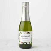 Bridesmaid Bubbly Brautparty Vorschlag Schaumweinetikett (Vorderseite)