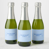 Bridesmaid Bubbly Mini Parco Tassino Labrador Schaumweinetikett (Flaschen)