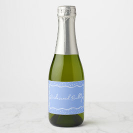 Bridesmaid Bubbly Mini Sparkling Weinkeller Schaumweinetikett