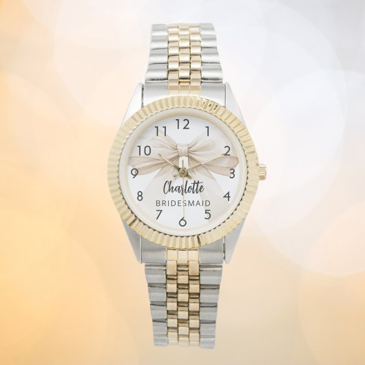 Bridesmaid-Bugbeige Armbanduhr