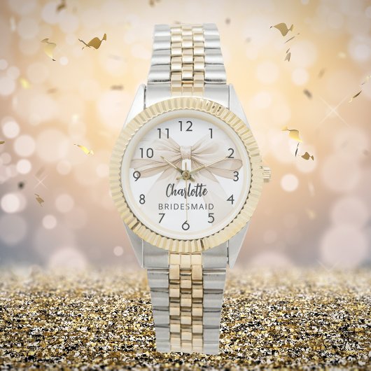 Bridesmaid-Bugbeige Armbanduhr