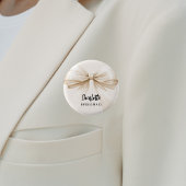 Bridesmaid-Bugbeige Button