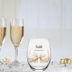 Bridesmaid-Bugs Weinglas Ohne Stiel