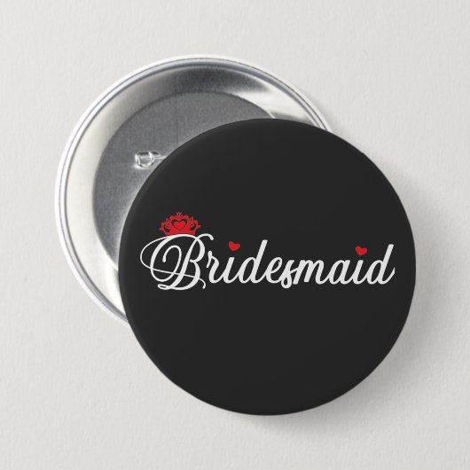 Bridesmaid Button (Vorne & Hinten)