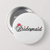 Bridesmaid Button (Vorne & Hinten)