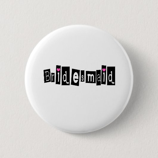 Bridesmaid Button (Vorderseite)