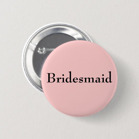 Bridesmaid Button (Vorne & Hinten)