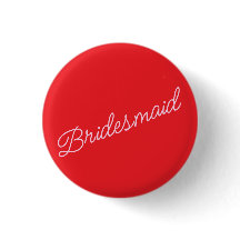 Bridesmaid Button Abzeichen Geschenk Rotes Rosa Br
