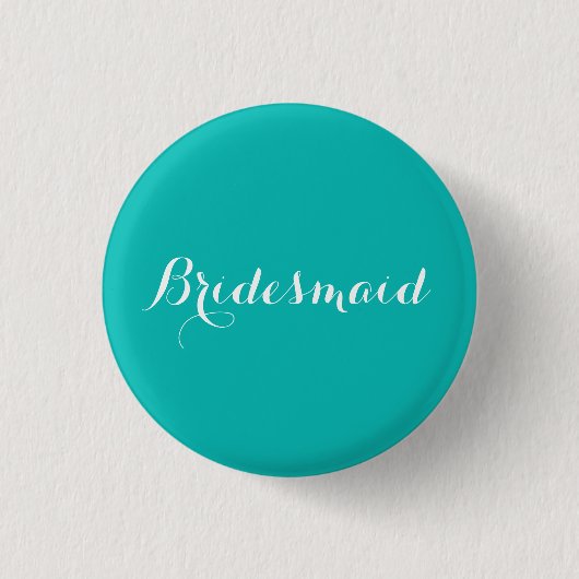 Bridesmaid Button Blue Theme (Vorderseite)
