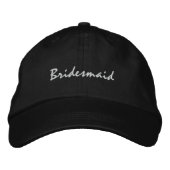Bridesmaid Cap Bestickte Kappe (Vorderseite)