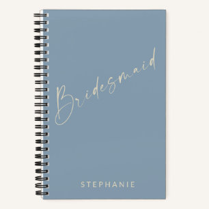Bridesmaid Chic Minimalistisch Personalisiert Dust Notizblock