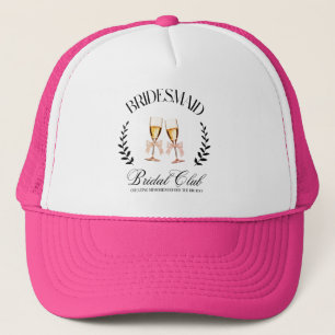 Bridesmaid Coquette Modern Bachelorette Truckerkappe