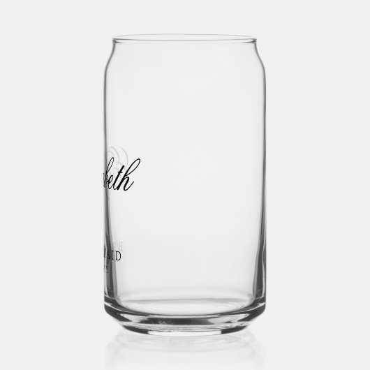 Bridesmaid Custom Personalisiert Name Wedding Part Dosenglas (Links)