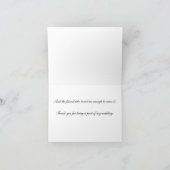 Bridesmaid Danke, Card2 Dankeskarte (Innenseite)