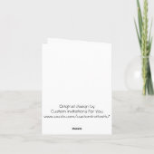 Bridesmaid Danke Card Lavender Lane (Rückseite)