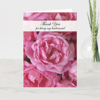 Bridesmaid Dankeschön Karte