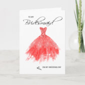 Bridesmaid Dankeschön Karte (Vorderseite)