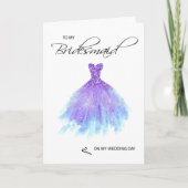 Bridesmaid Dankeschön Karte (Vorderseite)