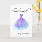 Bridesmaid Dankeschön Karte (Gelbe Blume)