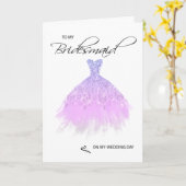Bridesmaid Dankeschön Karte (Gelbe Blume)