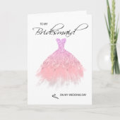 Bridesmaid Dankeschön Karte (Vorderseite)