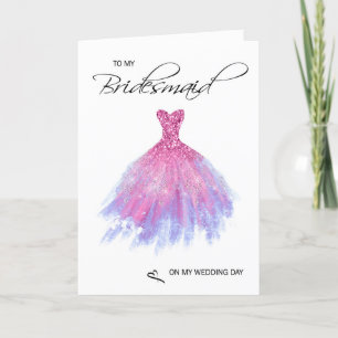 Bridesmaid Dankeschön-Karte Dankeskarte