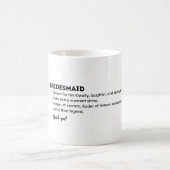 Bridesmaid Definition Card – Funny & Heartfelt Bri Kaffeetasse (Mittel)