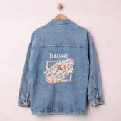Bridesmaid Denim Jacket - Flora-Patch für Wasserfa Jeansjacke (Hangar)