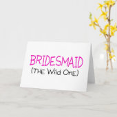 Bridesmaid der Wilde Karte (Gelbe Blume)