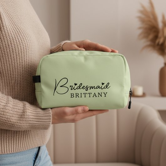 Bridesmaid Dopp Kit, Individuelle Name Brautparty  Waschbeutel