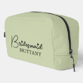 Bridesmaid Dopp Kit, Individuelle Name Brautparty Waschbeutel (Rechte Ecke)