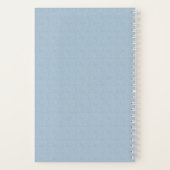 Bridesmaid Dusty Blue Floral Pattern Swatch Notizblock (Rückseite)