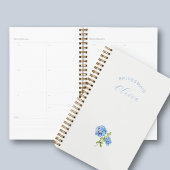 Bridesmaid Dusty Blue Floral Wedding Planner Planer