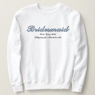 Bridesmaid Dusty Blue Junggeselinnen-Abschied Matc Sweatshirt