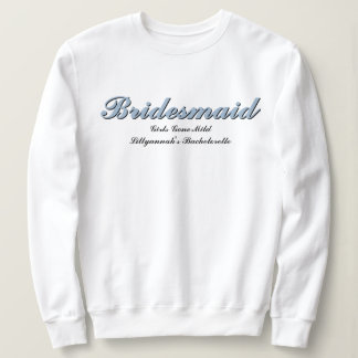 Bridesmaid Dusty Blue Junggeselinnen-Abschied Matc Sweatshirt