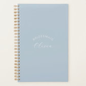Bridesmaid Dusty Blue Personalisiert Wedding Plann Planer (Vorderseite)