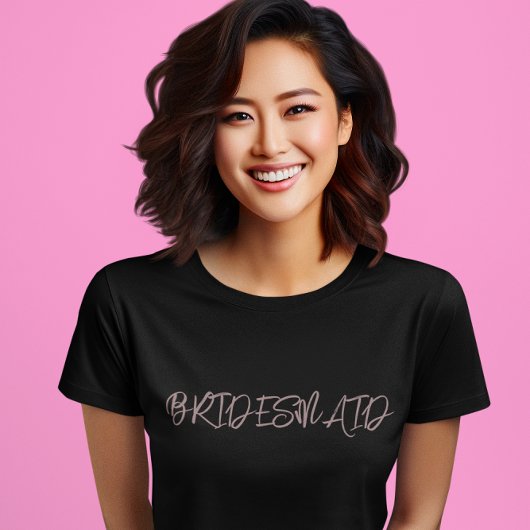 Bridesmaid Dusty Burgundy T-Shirt