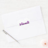Bridesmaid Einfach Liebe Herz-Aufkleber (Umschlag)