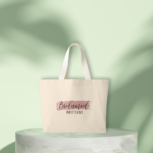 Bridesmaid Elegante Script Tote Bag Jumbo Stoffbeutel