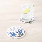 Bridesmaid Empfang Vintag Bird Untersetzer (Seite)