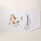 Bridesmaid Espresso Martini Bachelorette Strandtuch (Vorderseite)