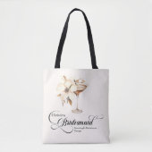 Bridesmaid Espresso Martini Bachelorette Tasche (Vorderseite)