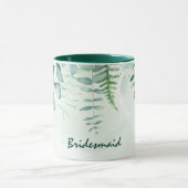 Bridesmaid eucalyptus grün Hochzeit Tasse (Zentrum)