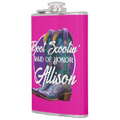 Bridesmaid Extravagant Cowboy Boots Flachmann (Links)