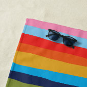 Bridesmaid Farbenfrohe Streifen Muster Strandtuch (Beispiel)