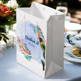 Bridesmaid Favor Vintag Parakeet Mittlere Geschenktüte