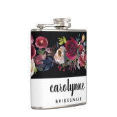 Bridesmaid Flask Junggeselinnen-Abschied Floral Su Flachmann (Rechts)