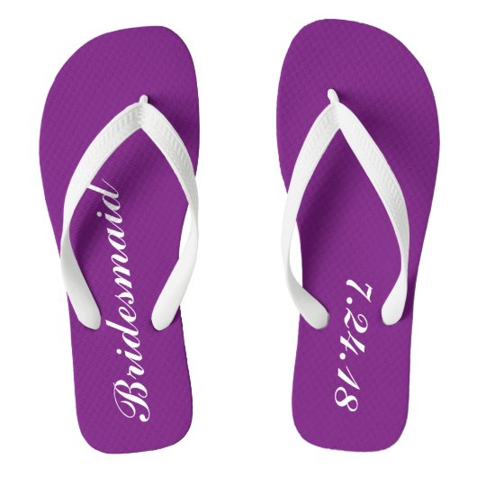 Bridesmaid Flip Flops Badesandalen (Fußbett)