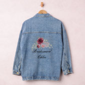BRIDESMAID FLORAL CUSTOM JEANS JACKET JEANSJACKE (Hangar)
