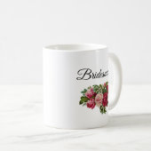 Bridesmaid Floral Rose Bouquet Tasse (VorderseiteRechts)